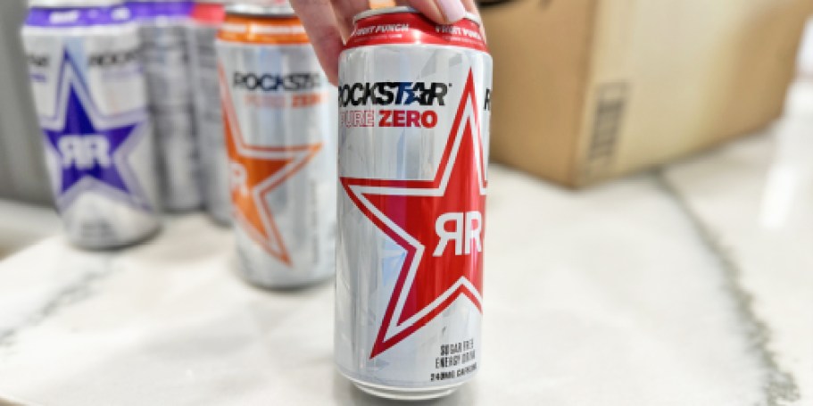 Rockstar Pure Zero Energy Drink 12-Pack Only $10 Shipped on Amazon (Reg. $20)
