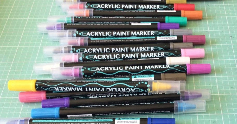 Dual-Tip Acrylic Paint Pens 24-Pack Just $6.79 Shipped on Amazon (Reg. $17)