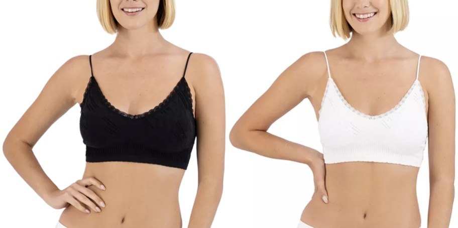 SO Seamless Textured Bralettes 2-Pack
