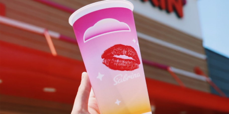 Score a Free Dunkin’ Sabrina Carpenter Reusable Cup w/ Daydream Refresher Purchase