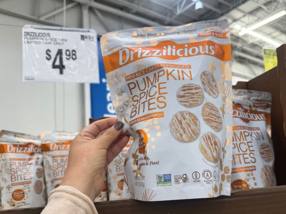 A large bag of Drizzlicious Pumpkin Spice