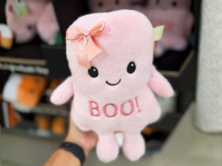 Spark Create Imagine Pink Ghost Plush in hand in store