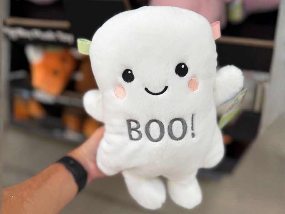 Spark Create Imagine White Ghost Plush in hand in store