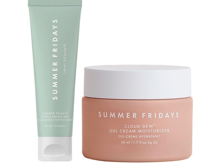 2 bottles of Summer Fridays Super Amino Gel Cleanser & Moisturizer