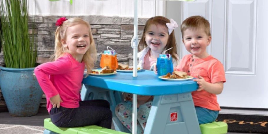 Step 2 Picnic Table w/ Umbrella Just $70 Shipped (Reg. $100)