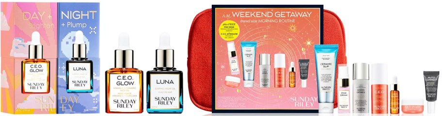 two Sunday Riley gift sets