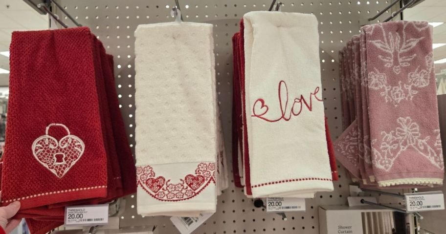 Valentine's Day Hand Towels at Target