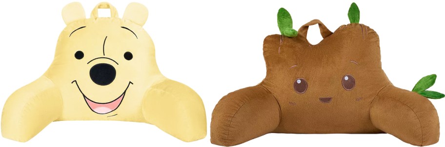 winnie the pooh and groot backrest pillows