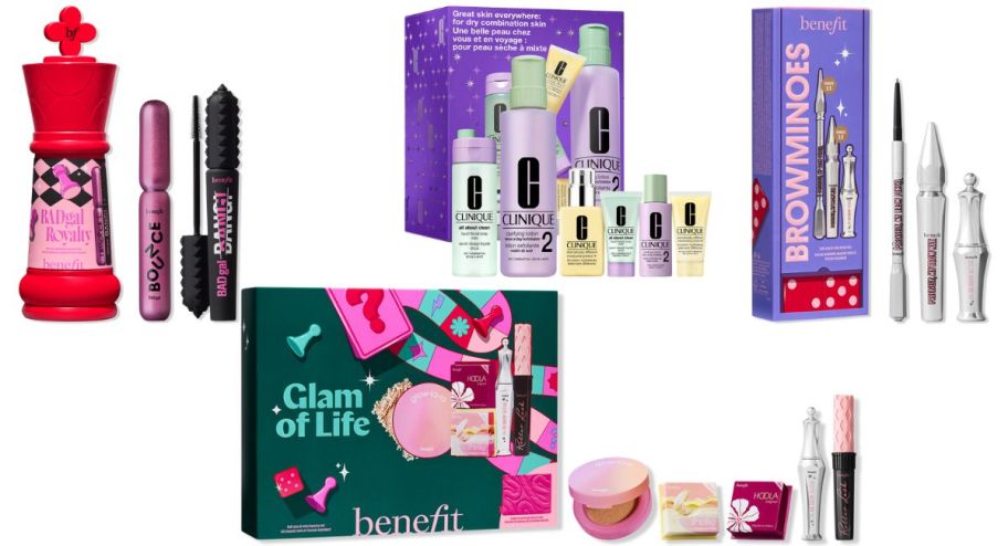 four different Ulta beauty benefit sets