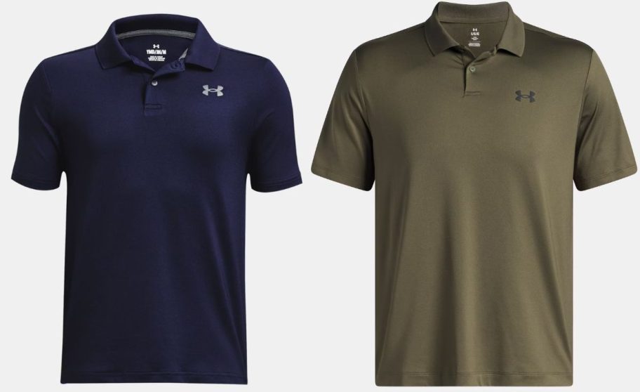 Stock images of Under Armour Polo Shirts for Kids and Adults