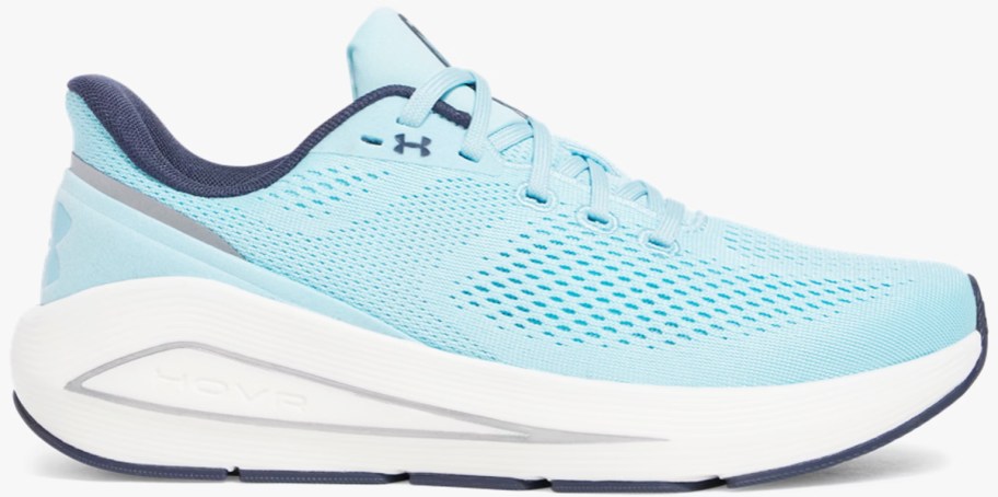 light blue mesh running shoe