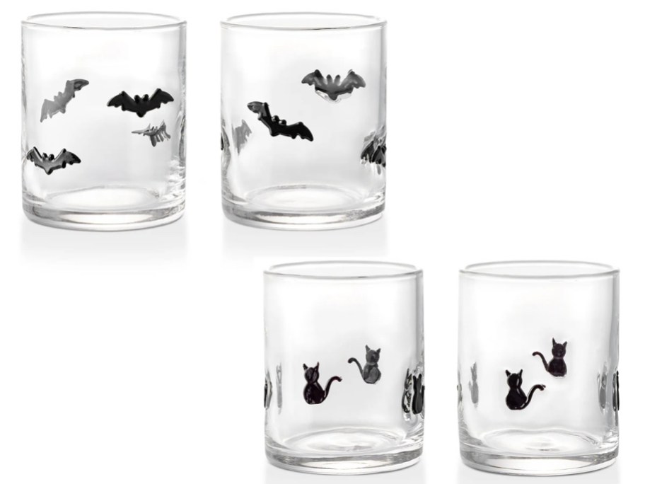Thyme & Table 12 fl oz Halloween Ghost Charm Drinking Glasses, Set of 2