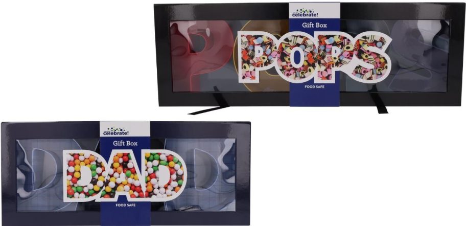 Stock images of two Way to Celebrate Father's Day Snackle Boxes