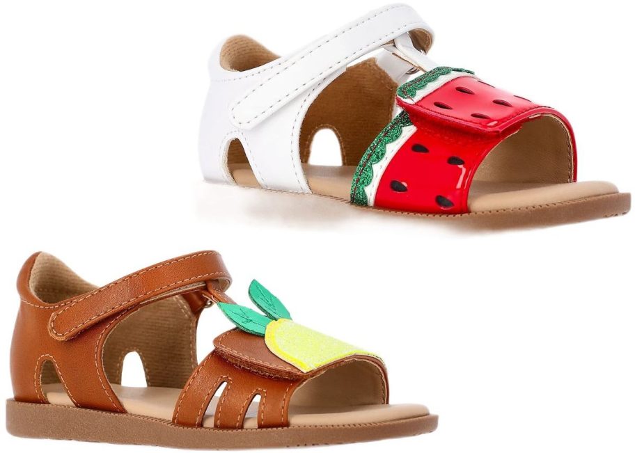 two Wonder Nation Baby & Toddler Girls Fruit Sandals
