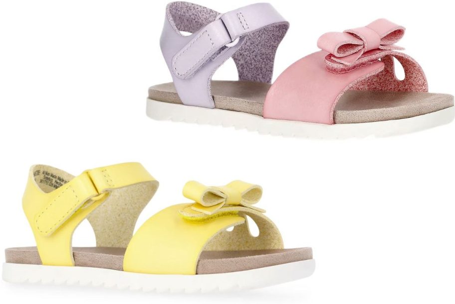 Wonder Nation Baby & Toddler Girls Bow Sandals