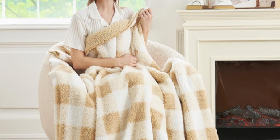 Sherpa Throw Blanket Only $7.79 Shipped for Amazon Prime Members