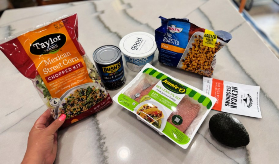 bagged salad taco meal