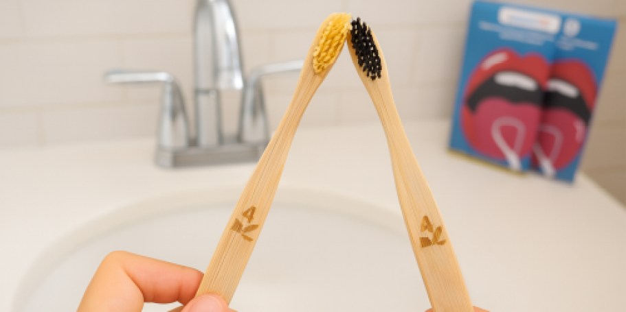 Bamboo Toothbrush 12-Pack Only $3 Shipped on Amazon – Just 25¢ Per Brush!