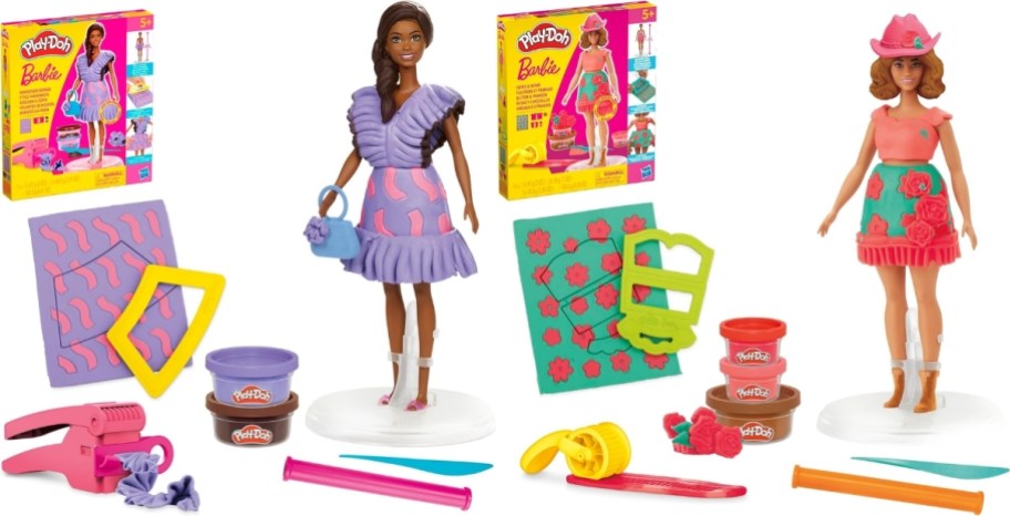 barbie fashionista play doh sets