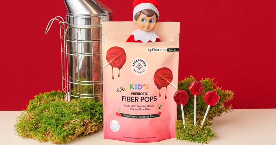Beekeeper’s Naturals Kids Prebiotic Fiber Lollipops 15-Count Only $6 Shipped on Amazon (Reg. $11)
