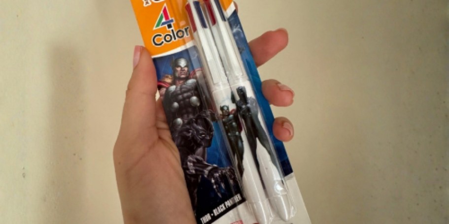 BIC Marvel Avengers 4-Color Pens 2-Pack Just $2.37 Shipped on Amazon (Reg. $10)