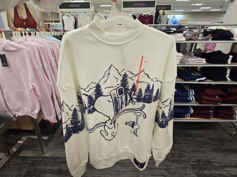 Snoopy Women's MT Trek Fleece Graphic Sweatshirt in store