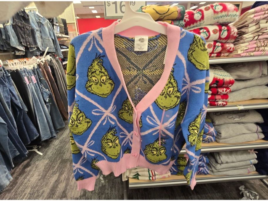 The Grinch Women's Festive Graphic Cardigan in store