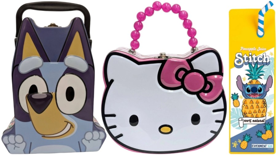 3 kids character pencil cases