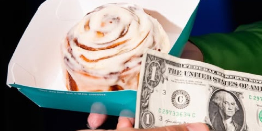 Cinnabon Classic Cinnamon Roll Just $1 on October 4th!