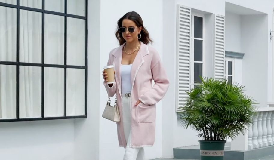 Women's Medium-Weight Coatigan Sweater Just $17.99 Shipped on Amazon ...