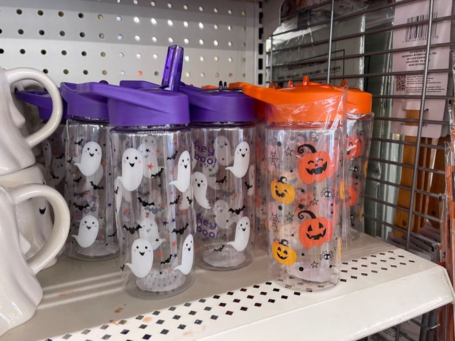 Halloween Tumblers on shelf in store