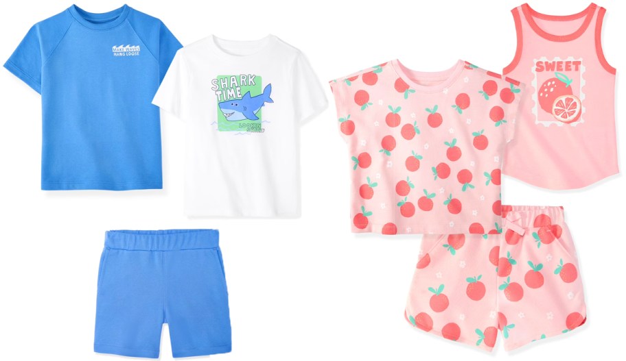 blue and pink baby outfits 