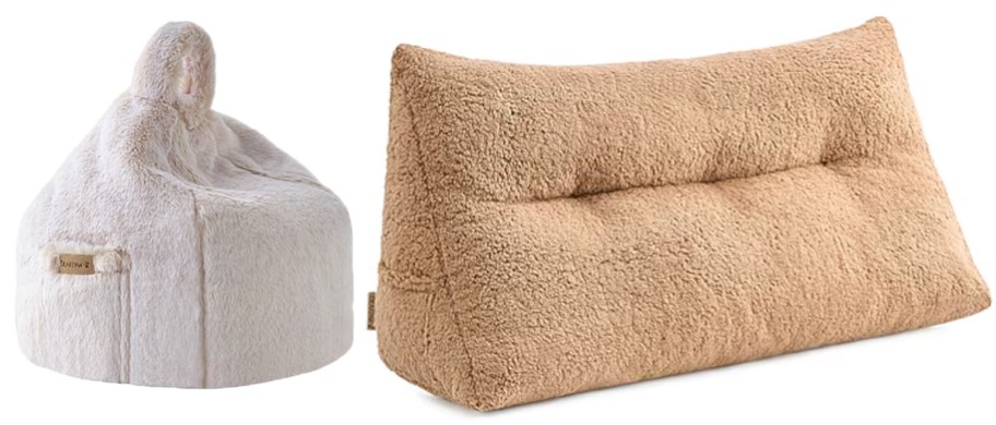 beige and tan pillows