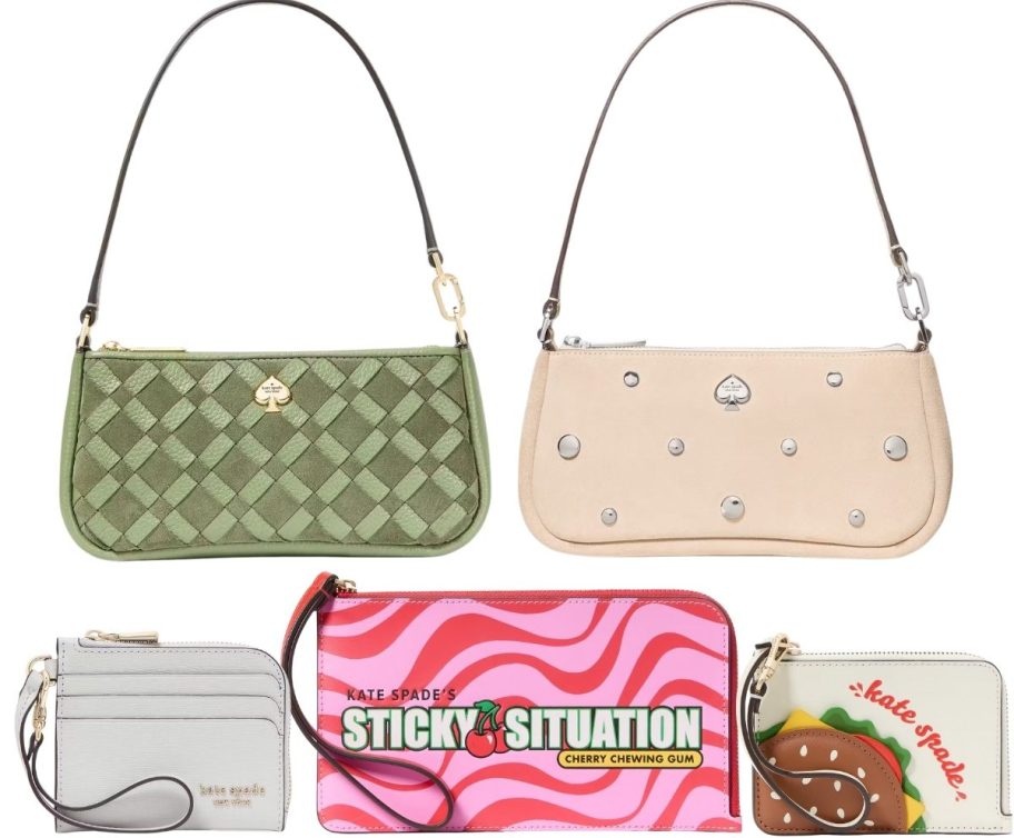 5 kate spade wristlets in 4 different styles