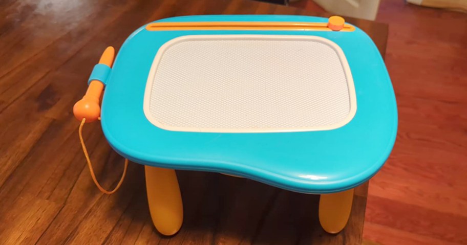 magnetic drawing board on a table