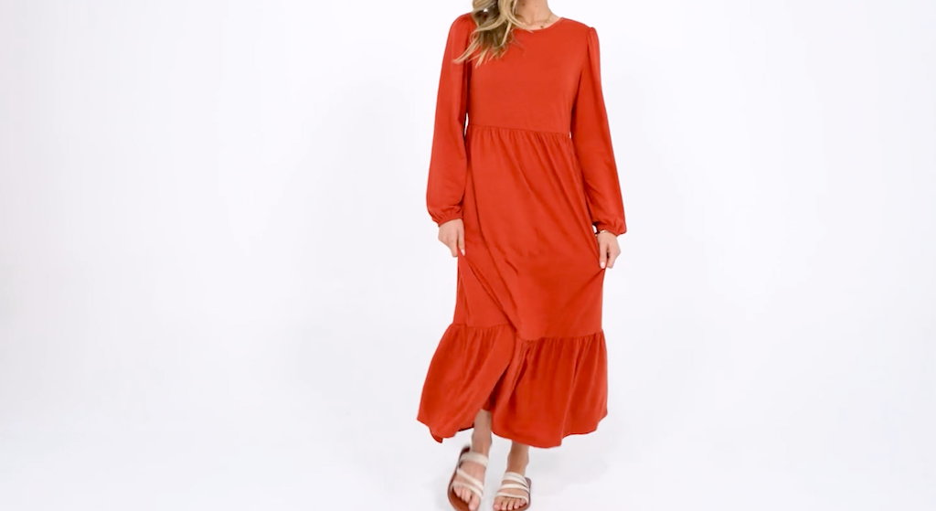 women wearing long sleeve dress