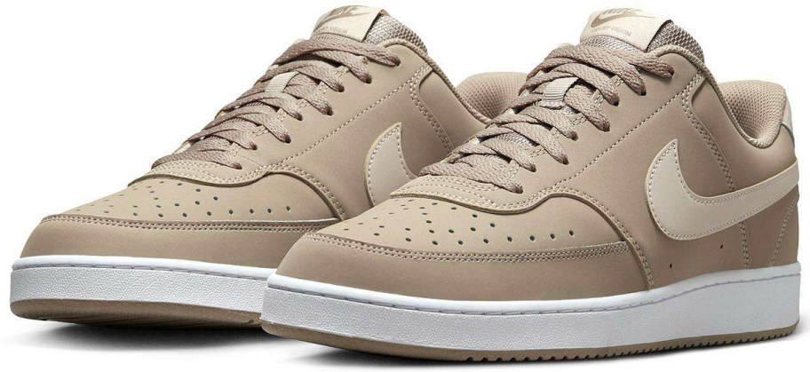 tan nike court vision shoes 