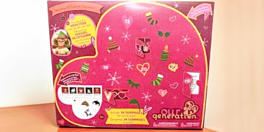 our generation advent calendar box on table