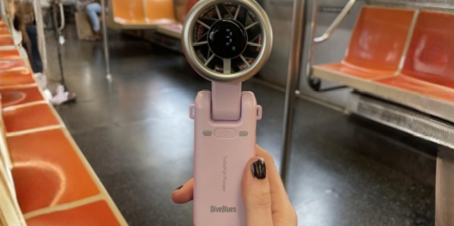 Portable 5-Speed Turbo Fan from $9 on Amazon (Reg. $19)