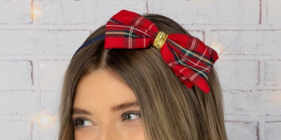 Scunci Tartan Bow Headband, Barrettes, & Scrunchi Just $2.99 Shipped for Prime Members