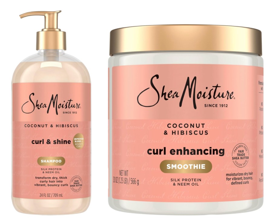 hair shampoo pump bottle and hair cream jar