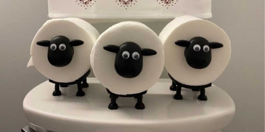 Sheep Toilet Paper Holder 3-Pack Just $9.99 on Amazon