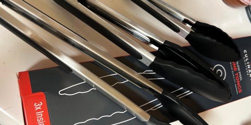 Silicone Tongs 3-Pack Only $7.99 on Amazon (3 Sizes Included!)