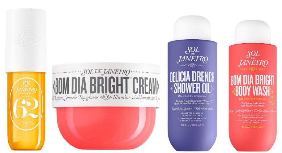 four different sol de janerio skincare