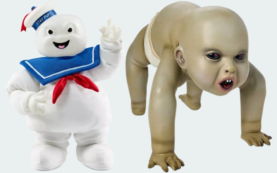 stay puft marshmallow man and zombie baby