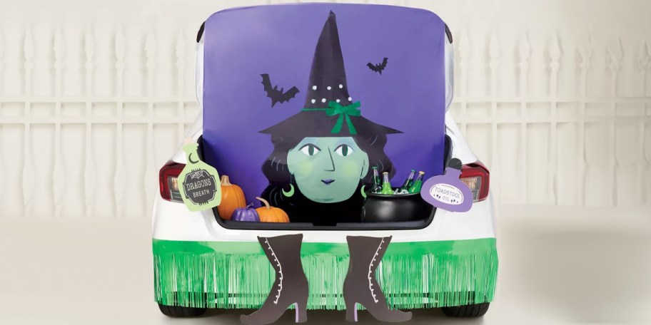 witch trunk or treat kit inside trunk