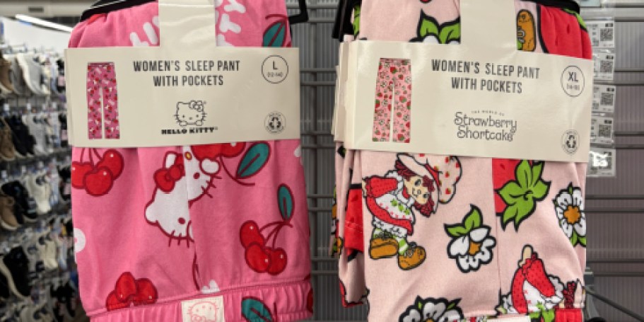 NEW Women’s Disney & Character Pajama Pants at Walmart