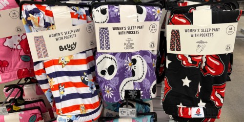 Women’s Character Pajama Pants from $5.37 at Walmart