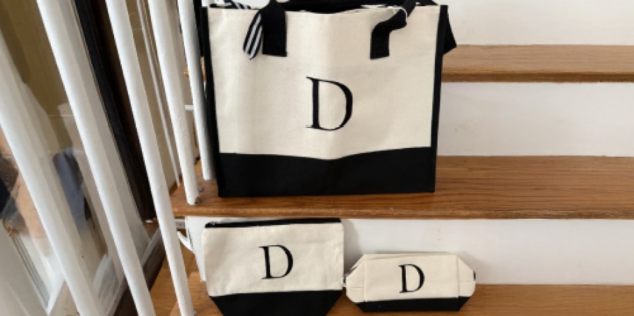 Initial Tote Bag 3-Piece Set Just $12.99 Shipped on Amazon (Regularly $36)
