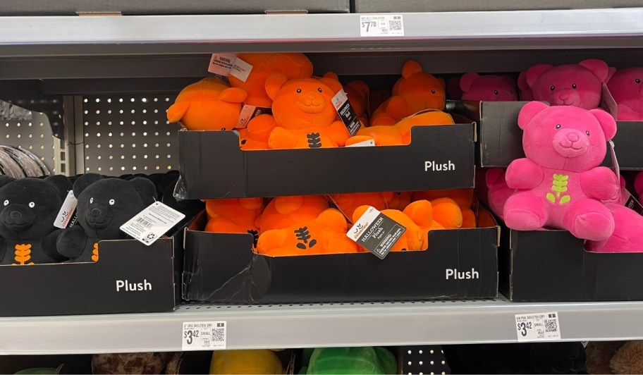 6 inch gummy plushes on store shelf